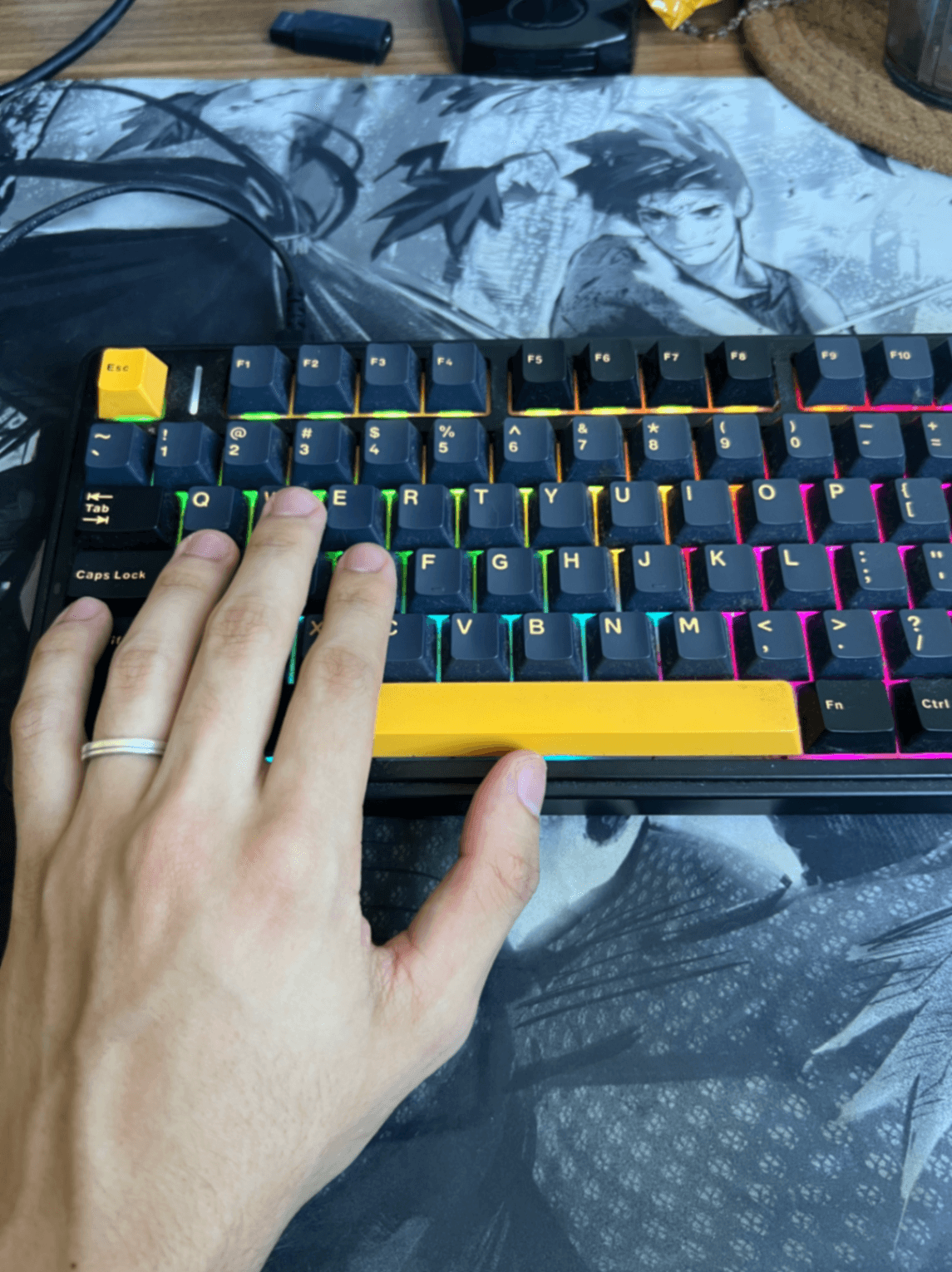 Teclado Epomaker X AULA F75, pouco uso