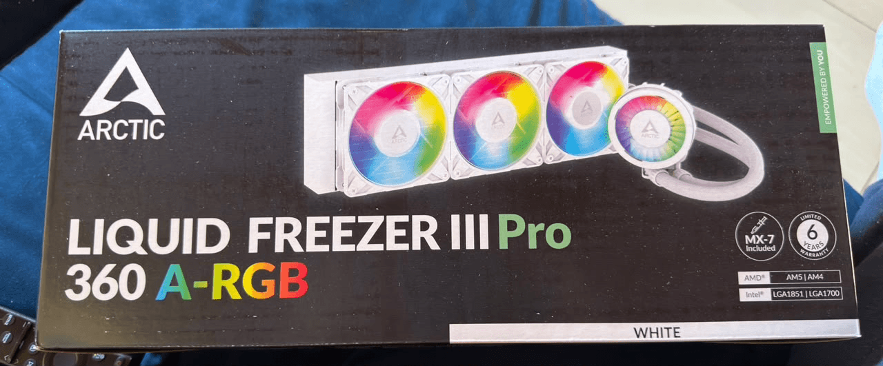 Hardware ARTIC Líquido Freezer ||| Pro 360 ARGB WHITE, lacrado