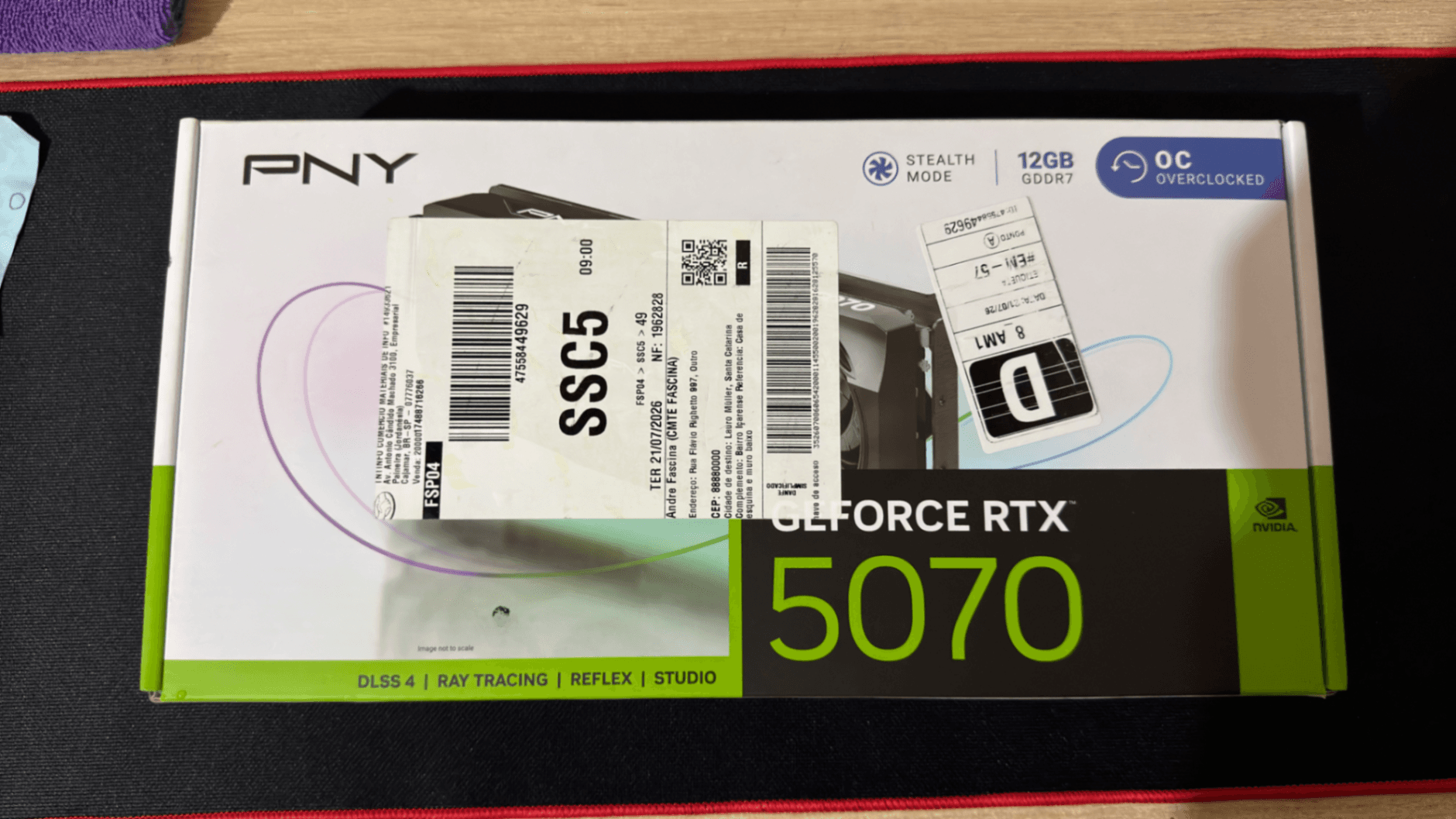 Hardware NVIDIA NVIDIA PNY RTX 5070 12GB OC Black, lacrado