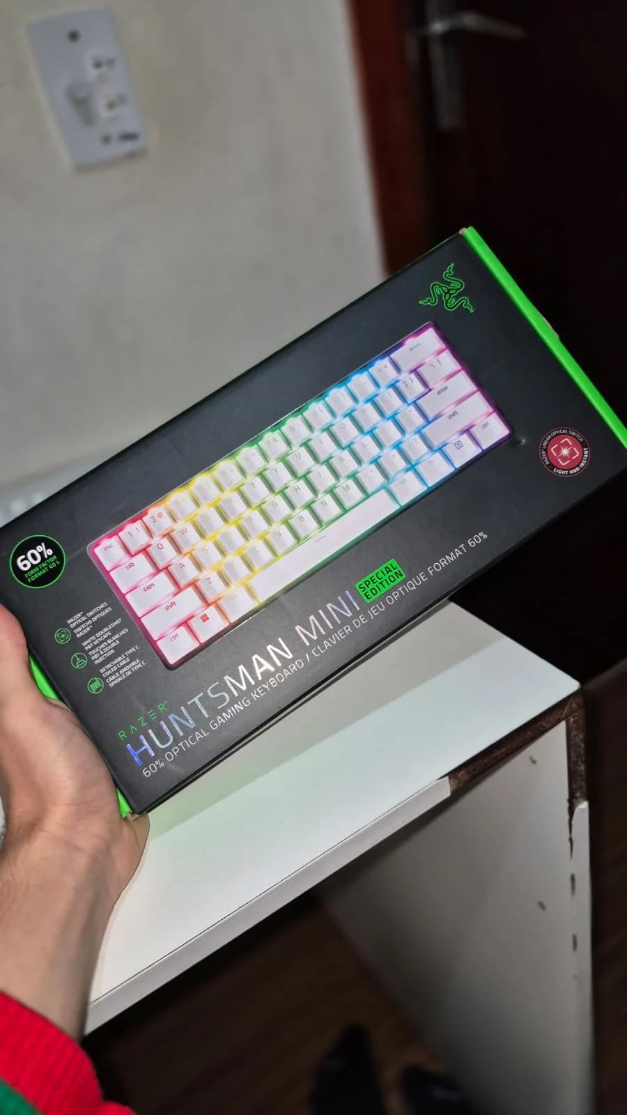 Teclado Razer Huntsman Mini Special Edition, pouco uso